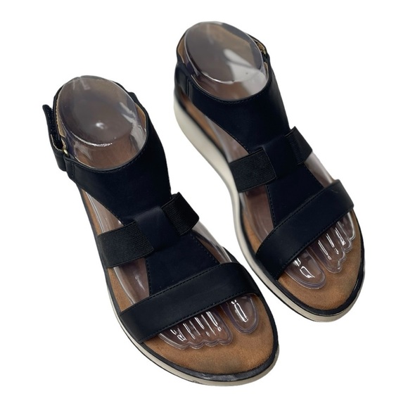 Adrienne Vittadini Women’s Mabelle Black Sport Sandals - Picture 8 of 9